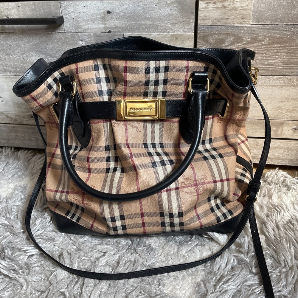 Authentic Burberry Canvas Satchel bag!!!